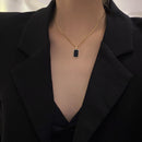 Rectangular Pendant Necklace Design for women