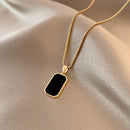 Rectangular Pendant Necklace Design for women