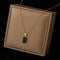 Rectangular Pendant Necklace Design for women