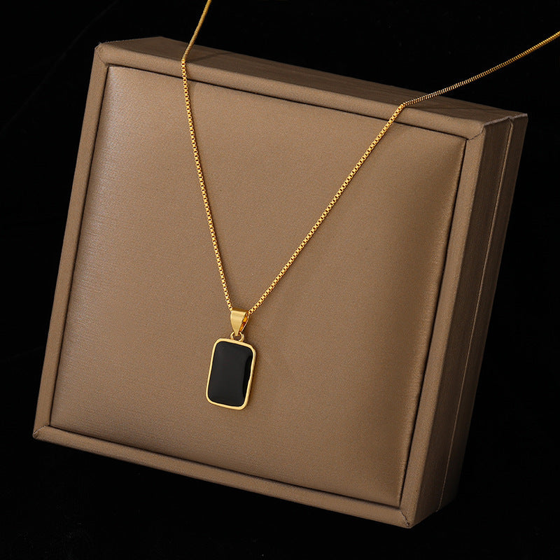 Rectangular Pendant Necklace Design for women