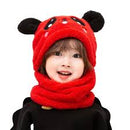 Winter Baby Cap & Scarf Set – Soft Velvet Cartoon Design