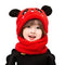 Winter Baby Cap & Scarf Set – Soft Velvet Cartoon Design