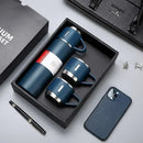 Premium Stainless Steel Vacuum Bottle – Keep Drinks Hot or Cold for 8 Hours! ☕❄️ (+2 Extra Cups!)